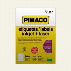 Etiqueta A4 A4367 200x285,5mm Bca Pimaco