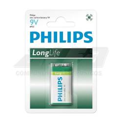 Bateria 9v Pilha Long Life  Philips