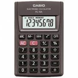 Maquina Calculadora 8 Dig HL-4A-S4-DP Preta Casio