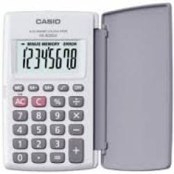 Maquina Calculadora 8 Dig HL-820LV-BK-S4-DH c/Tamp Bco Casio