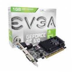 Placa de Video PCI-e 1.0Gb DDR3 GT610 EVGA